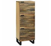 Berkfield Highboard - 40X33.5X110 Cm Made From Solid Mango Wood