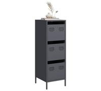 Berkfield Highboard Anthracite 39X35X103.5 Cm Steel
