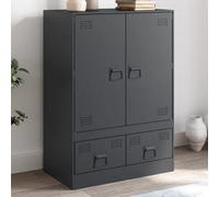 Berkfield Highboard Anthracite 67X39X95 Cm Steel