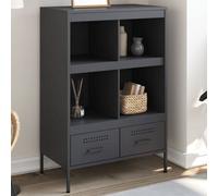 Berkfield Highboard Anthracite 68X39X101.5 Cm Steel
