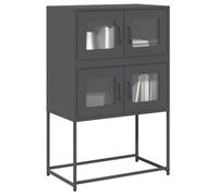 Berkfield Highboard Anthracite 68X39X107 Cm Steel