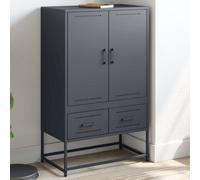 Berkfield Highboard Anthracite 68X39X111.5 Cm Steel