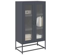 Berkfield Highboard Anthracite 68X39X123 Cm Steel