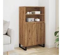 Berkfield Highboard Artisan Oak 60X36X110 Cm Engineered Wood
