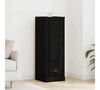 Berkfield Highboard Black Oak 36X35,5X103,5 Cm Engineered Wood