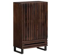 Berkfield Highboard Brown 60X34X100 Cm Solid Wood Mango