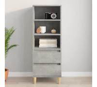Berkfield Highboard Concrete Grey 40X36X110 Cm Engineered Wood