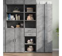 Berkfield Highboard Concrete Grey 45X42.5X185 Cm Engineered Wood