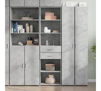 Berkfield Highboard Concrete Grey 50X42.5X185 Cm Engineered Wood