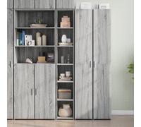 Berkfield Highboard Grey Sonoma 30X41X185 Cm Engineered Wood