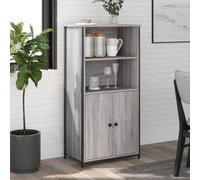 Berkfield Highboard Grey Sonoma 62X36X121.5 Cm Engineered Wood