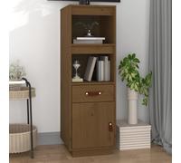 Berkfield Highboard Honey Brown 34X40X108,5 Cm Solid Wood Pine