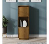 Berkfield Highboard Honey Brown 38X35X117 Cm Solid Wood Pine