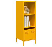 Berkfield Highboard Mustard Yellow 35X39X103.5 Cm Steel