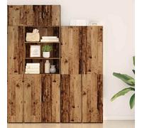 Berkfield Highboard Old Wood 40X42.5X185 Cm Engineered Wood