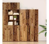 Berkfield Highboard Old Wood 50X42.5X185 Cm Engineered Wood