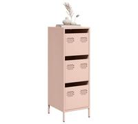 Berkfield Highboard Pink 39X35X103.5 Cm Steel