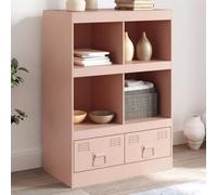 Berkfield Highboard Pink 67X39X95 Cm Steel