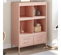 Berkfield Highboard Pink 68X39X101.5 Cm Steel
