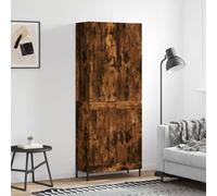 Berkfield Highboard Smoked Oak 69.5X34X180 Cm Engineered Wood
