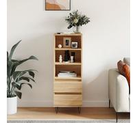 Berkfield Highboard Sonoma Oak 40X36X110 Cm Engineered Wood