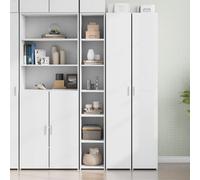 Berkfield Highboard White 30X41X185 Cm Engineered Wood