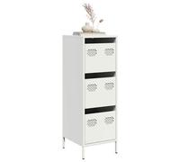 Berkfield Highboard White 39X35X103.5 Cm Steel