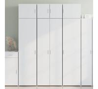 Berkfield Highboard White 70X42.5X185 Cm Engineered Wood