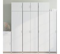 Berkfield Highboard White 70X42.5X185 Cm Engineered Wood