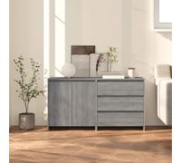 Berkfield Home 2 Piece Sideboard Grey Sonoma Engineered Wood Berkfield Home Grey