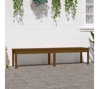 Berkfield Home 2-Seater Garden Bench Honey Brown 203.5x44x45 cm Solid Wood Pine Berkfield Home Brown 203.5x44x45 cm