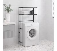 Berkfield Home 2-Tier Storage Rack over Washing Machine Black 69x28x143 cm Iron | Size: 69 x 28 x 143 cm Berkfield Home Black 69 x 28 x 143 cm