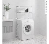 Berkfield Home 2-Tier Storage Rack over Washing Machine Grey 69x28x143 cm Iron | Size: 69 x 28 x 143 cm Berkfield Home Grey 69 x 28 x 143 cm