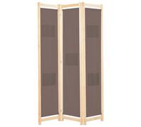 Berkfield Home 3-Panel Room Divider Brown 120x170x4 cm Fabric | Size: 120 x 170 x 4 cm Berkfield Home Brown 120 x 170 x 4 cm