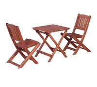 Berkfield Home 3 Piece Bistro Set for Children Solid Eucalyptus Wood in Brown Berkfield Home Brown