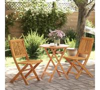 Berkfield Home 3 Piece Folding Bistro Set Solid Wood Acacia in Brown Berkfield Home Brown