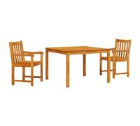 Berkfield Home 3-Piece Garden Dining Set - Solid Acacia Wood Berkfield Home Multicolor