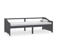 Berkfield Home 3-Seater Day Bed Dark Grey Solid Pinewood 90x200 cm Berkfield Home Grey 90x200 cm