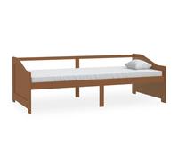 Berkfield Home 3-Seater Day Bed Honey Brown Solid Pinewood 90x200 cm Berkfield Home Brown 90x200 cm