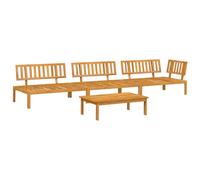 Berkfield Home 4 Piece Garden Pallet Sofa Set Solid Wood Acacia in Brown Berkfield Home Brown