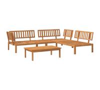 Berkfield Home 4 Piece Garden Pallet Sofa Set Solid Wood Acacia in Brown Berkfield Home Brown