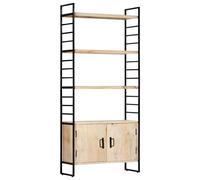 Berkfield Home 4-Tier Bookcase 80x30x180 cm Solid Mango Wood in Brown | Size: 80 x 30 x 180 cm Berkfield Home Brown 80 x 30 x 180 cm