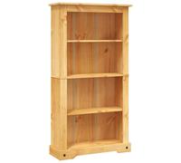 Berkfield Home 4-Tier Bookcase Mexican Pine Corona Range 81x29x150 cm in Brown | Size: 81 x 29 x 150 cm Berkfield Home Brown 81 x 29 x 150 cm