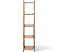 Berkfield Home 5-Tier Square Bamboo Shelf in Brown Berkfield Home Brown