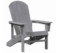 Berkfield Home Adirondack Chair Light Grey 74x82x91 cm HDPE | Size: 74 x 82 x 91 cm Berkfield Home Grey 74 x 82 x 91 cm