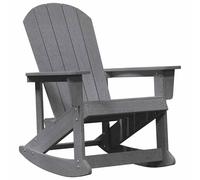 Berkfield Home Adirondack Rocking Chair Light Grey 73.5x92x90 cm HDPE Berkfield Home Grey 73.5x92x90 cm