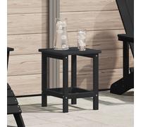 Berkfield Home Adirondack Side Table Black 38x38x45 cm HDPE | Size: 38 x 38 x 45 cm Berkfield Home Black 38 x 38 x 45 cm