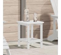 Berkfield Home Adirondack Side Table White 38x38x45 cm HDPE | Size: 38 x 38 x 45 cm Berkfield Home White 38 x 38 x 45 cm
