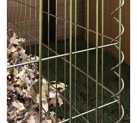 Berkfield Home Adjustable Garden Composter 100x100x50 cm Galvanized Steel Square in Silver | Size: 100 x 100 x 50 cm Berkfield Home Silver 100 x 100 x 50 cm