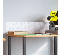 Berkfield Home Aluminium Checker Plates 2 pcs Non-Slip 50x20 cm in Silver | Size: Medium Berkfield Home Silver Medium